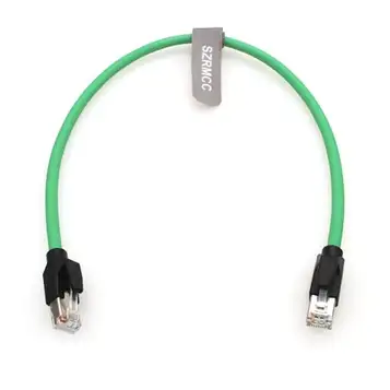 SZRMCC Cat6 Ethernet-kabel RJ45 patch LAN-nätverk gigabit hög flex internetkabel för PC, roouter, profinet, servomotor (grön, 10 m)