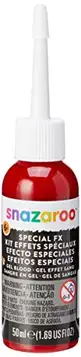 Snazaroo professionell sminkfärg filmblod/blodgel, konstblod för specialeffekter, mörk 50 ml