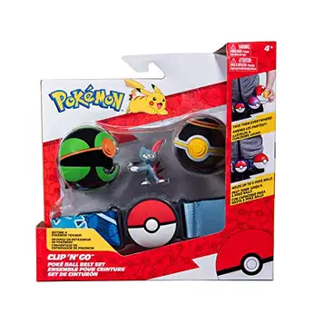 Pokemon Clip 'N' Go Poke Ball Belt Set (Dusk Ball, Luxury Ball, and Sneasel) W11 PKW2719