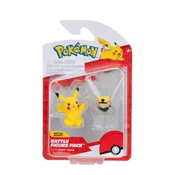 Pokemon Pokémon kampfigur,2-pak 5- och 8cm figuren  leksakset Ninjask och Pikachu