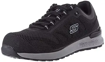 Skechers Herr Bulklin Bragoo Sneaker, Svart Kpu-nät, 41.5 EU