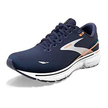 Brooks Ghost 15, herrsneaker, fiske/blå/orange Pop, 44 EU, Pecoat Blue Orange Pop, 44 EU