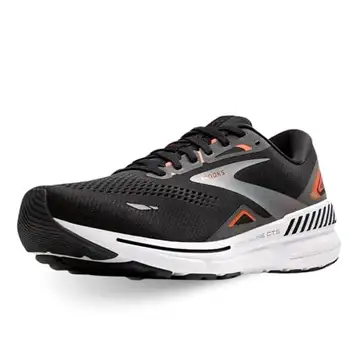 Brooks Adrenaline GTS 23, Sneaker herr, 47.5 EU, Black Mardarin Red Silver, 47.5 EU