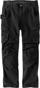 Carhartt Relaxed Fit Straight Steel Rugged Flex Ripstop Double-Front Cargo Byxor 30 32 Svart