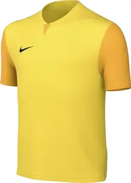 NIKE Kortärmad fotboll jersey Y Nk Df Trophy V JSY Ss, Tour Gul/University Guld/Svart, DR0942-719, L