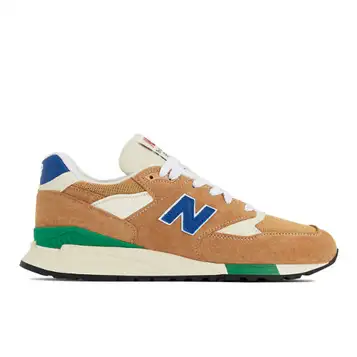 New Balance  Unisex Made in USA 998 i Orange/Blue Leather, Storlek 41.5