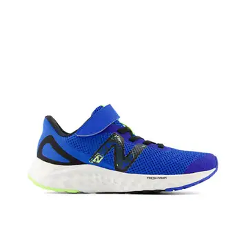 New Balance  Barn Fresh Foam Arishi v4 Bungee Lace with Top Strap i Blue/Black/Green Mesh, Storlek 28.5