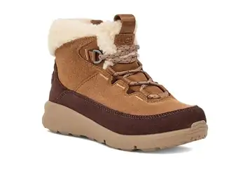 UGG Unisex barn terretrail mysig spets mode stövel, Kastanj, 33.5 EU