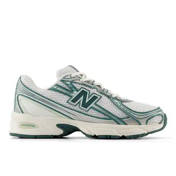 New Balance  Unisex 740 i White/Green/Grey Synthetic, Storlek 38.5