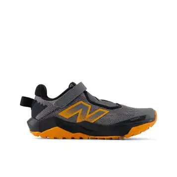 New Balance  Barn DynaSoft Nitrel v6 Bungee Lace with Top Strap i Grey/Orange/Black Mesh, Storlek 33