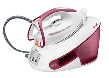 Tefal SV8012 Express Anti-Calc ångstrykstation   2 800 watt   Permanent ångmängd: 120 g/min.   Ångpuff: 400 g/min.   Vattentankens kapacitet: 1,8 liter   anti-kalksamlare   vit/gammalrosa