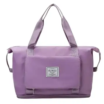 ZuoXun Bolsa de viaje Grande Moda Bolsa De Viaje Grande para Mujeres Bolsas De Cabina Oxford Bolsa ogenomtränglig, Púrpura, A