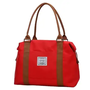 ZuoXun Bolsa de viaje Grande Moda Bolsa De Viaje Grande para Mujeres Bolsas De Cabina Oxford Bolsa ogenomtränglig, röd-S, A