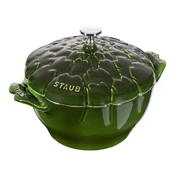 Staub La Cocotte Gryta 22 cm / 3 l, Kronärtskocka, Basilika-Grön, Gjutjärn