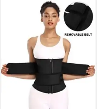 Ohyeah Zippered 9 Steel Bones Removable Double Belt Trainer 5XL