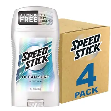 Speed Stick Deodorant för män, Ocean Surfa – 3 ounce, 4-pack, 3 ounces