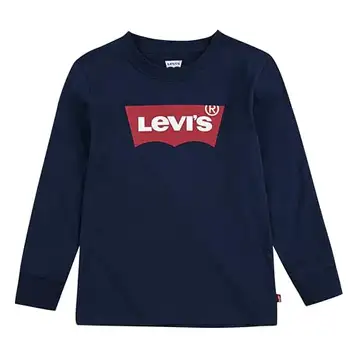 Levi's pojkar långärmad fladdermusvinge t-shirt pojke, BLÅ, 3 år