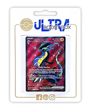 my-booster Miraidon ex 227/198 Shiny Full Art Ultraboost X Écarlate et Violet 01 Box med 10 franska Pokémon-kort