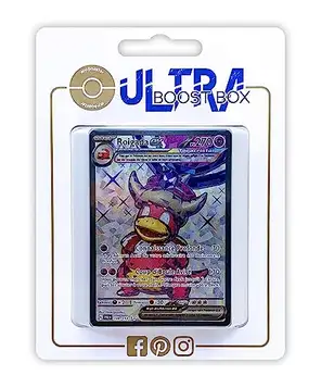 my-booster Roigada ex (Slowking ex) 238/193 Tera Shiny Full Art Ultraboost X Écarlate et Violet 02 Évolutions à Paldea Box med 10 franska Pokémon-kort