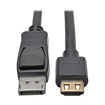 Tripp Lite DisplayPort 1.2a till HDMI adapterkabel, aktiv med grepp HDMI 6 ft. Svart