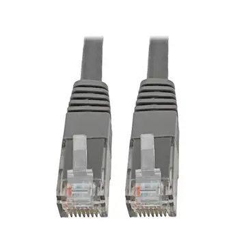 Tripp Lite Cat6 Cat5e Gigabit gjuten patchkabel RJ45 M/M 550 MHz grå 1,8 m (6 fot) (N200-006-GY)