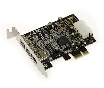 KALEA-INFORMATIQUE PCI Express Low Profile Firewire 800 och 400 IEEE1394A och IEEE1394B (PCIe x1) kontrollkort 2+1 utgångar med TI XIO2213BZAY-chipset