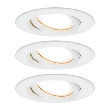 Paulmann Nova Plus 3-pack LED-spot rund vit