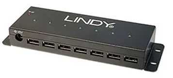 LINDY 42794 7-port USB 2.0 metallhubb