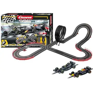 Carrera – 20062574 –  GO!!! Max Competition Racerbana set I Racerbana med licensierade slotbilar   upp till 2 spelare   För barn från 6 år och vuxna