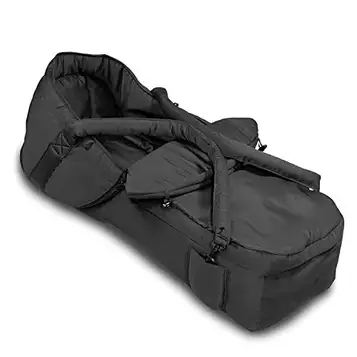 hauck 2in1 Carrycot som kan konverteras till åkpåse, en universell liggdel för liggvagnar och sittvagnar som är kompatibel med fempunktsbälte svart