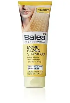 Balea More Blond Shampoo för blont hår – 250 ml