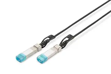 Digitus SFP+ DAC-kabel 10 Gbit/s kompatibel med HP & HPE Nätverkskabel 5 m Direct Attach Cable Direct Attach Copper AWG24 Twinax Svart