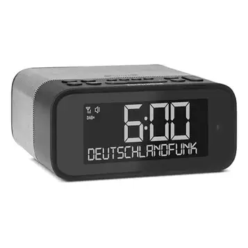 TechniSat DIGITRADIO 52 BT – DAB Klockradio (väckarklocka, DAB+, FM, snooze-funktion, sleeptimer, dimbar skärm, Bluetooth-mottagning, 3 watt RMS-högtalare)