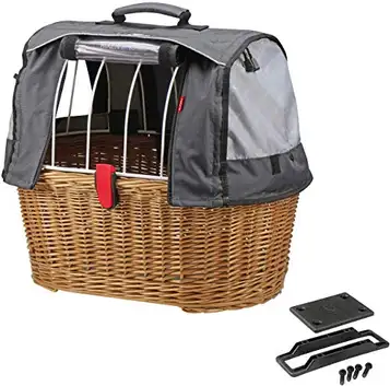 KlickFix Rixen & Kaul Unisex GTA Plus Doggy Basket-brun, 40 liter