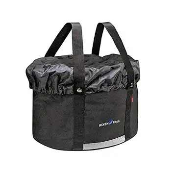 KlickFix Farcykelväska Shopper Plus svart styrväska, 29 x 38 x 25 cm