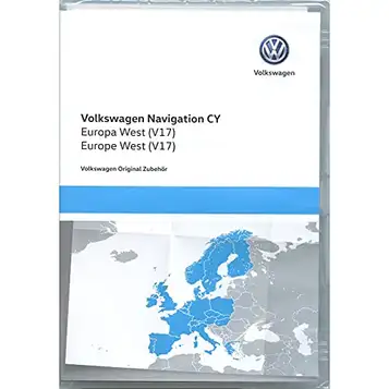 Volkswagen 1T0051859AS Navigerings-DVD-Rom, Vit, En Storlek