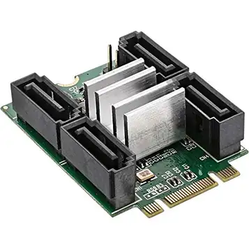 InLine 66910 M.2 PCIe 2.0 SATA-kort, 4 x SATA 6 Gb/s, RAID 0,1,10,JBOD