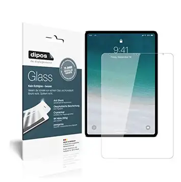 dipos I 2x skärmskydd kompatibelt med Apple iPad Pro 11 tum LTE (2020) flexibelt glas 9H skärmskydd