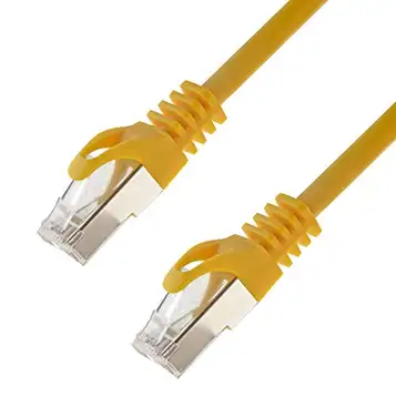 SeKi Nätverkskabel S/FTP PIMF Cat.7 30 meter gul patchkabel Gigabit Ethernet LAN DSL CAT7 kabel