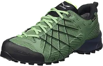 Salewa MS Wildfire Gore-TEX trekking- och vandringsskor, Myrtle/Fluo Green, 40 EU