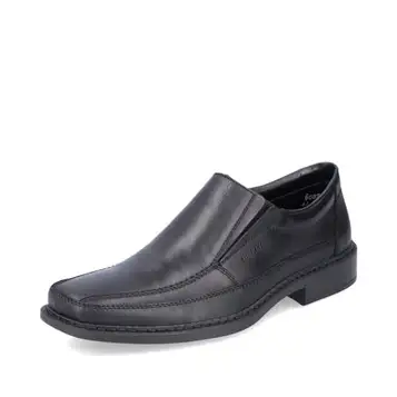 Rieker herr tofflor B0873, män slip-on, collegeskor, affärsskor, kostymskor, elegant, kontor, fritid, svart (00),46 EU/11 UK, Svart 00, 46 EU bred