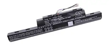 vhbw batteri lämpligt för Acer Travelmate P259-G2-MG-76V6, P259-G2-MG-77H4, P259-G2-MG-797Z Notebook (5200 mAh, 11,1 V, Li-Ion, svart)