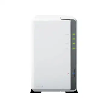 Synology DS223j NAS 2-bay-diskstation (Realtek RTD1619B 4-kärnig 1,7 GHz 1 GB DDR4-ram 1 x RJ-45 1 GbE LAN-port)  HDD Plus-paket, färg:  HDD Plus, storleksnamn: 12 TB