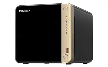 Qnap TS-464 (4G) NAS 4-bay-NAS (Intel® Celeron® N5095 Quad-Core processor Burst upp till 2,9 GHz, 2,5 GbE) 8 TB paket med 4 x 2 TB WD RED Plus HDD