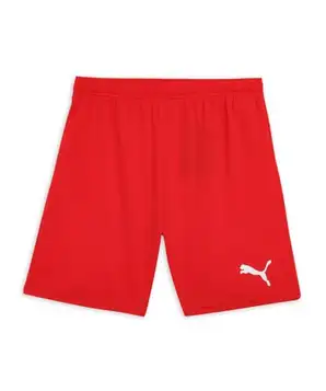 PUMA unisex barn Shorts Teamrise Short Jr,  röd  vit, XS