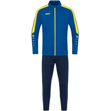 JAKO Barnträningsoverall polyester Power, Royal/Citro, 128