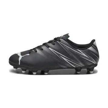 Attacanto FG/AG Junior, 38, PUMA Black-Silver Mist