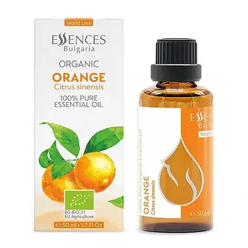 Essences Bulgaria Organisk Apelsin Eterisk Olja   50ml   Citrus sinensis   100% Ren och Naturlig   Outspädd   Terapeutisk betyg   Aromaterapi   Kosmetika   Cruelty Free   Icke-GMO   Vegansk