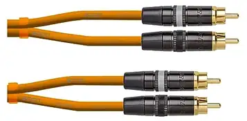 Cordial RCA/RCA kabel 3 m orange DJ Ceon RCA kabel