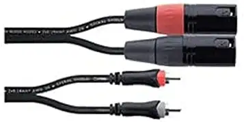 Cordial Dubbel XLR hane/RCA ljudkabel 3 m